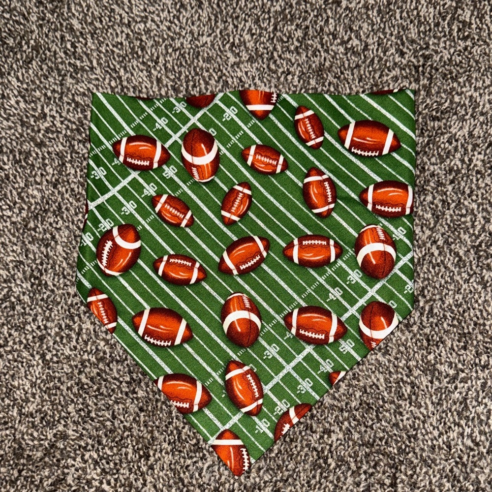 Green Football Dog Bandana